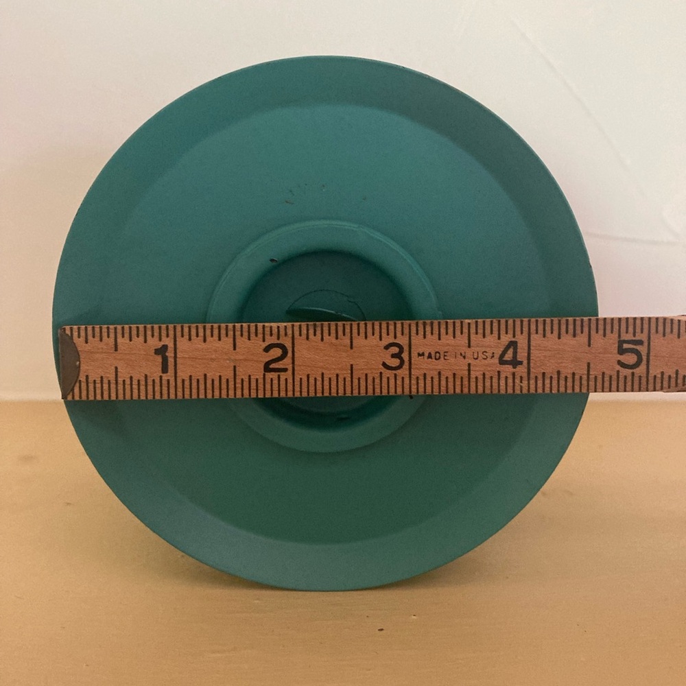 Two Decorative Teal Blue Metal Mini Tea Light Lanterns - Picture 9 of 9